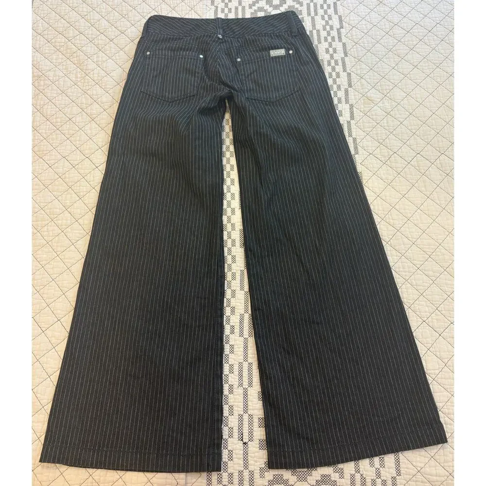 Michael Kors Low Rise Wide Leg Dark Gray Denim Size 2p